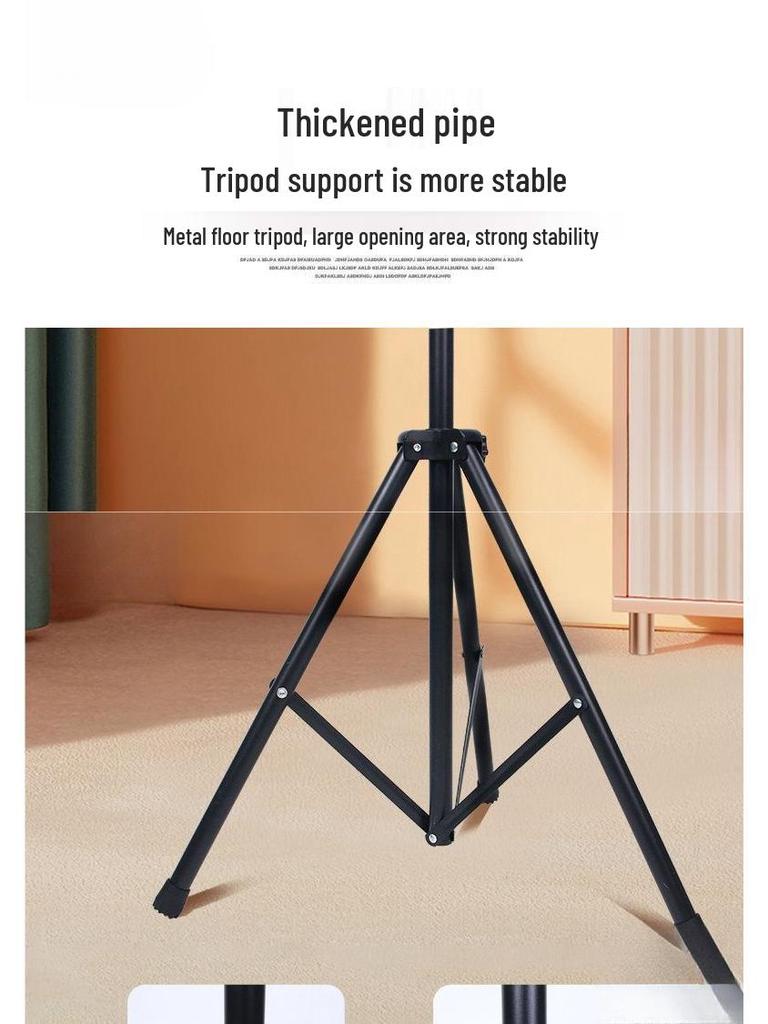 Foldable Portable Tripod Projector Stand with Pan-Tilt Bedside Tray
