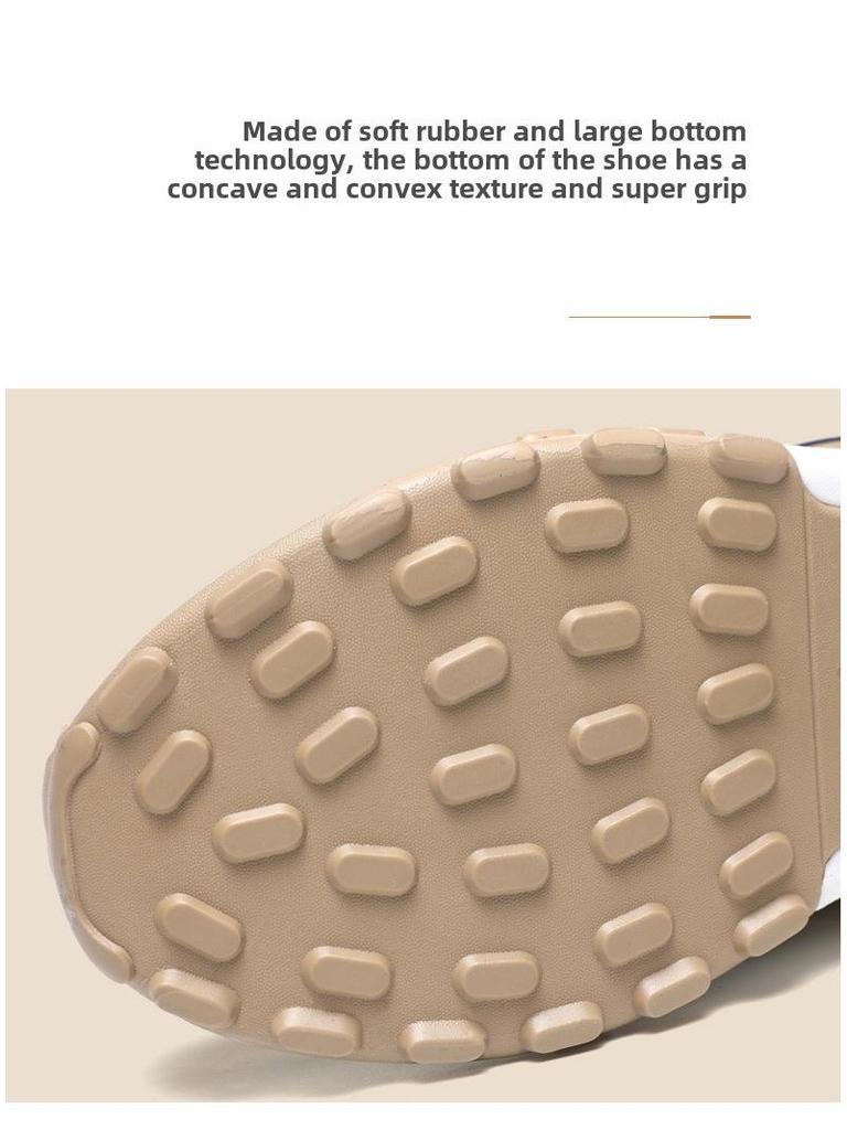 Men's Versatile Leather Sports Shoes - Autumn/Winter, Wear-Resistant, Shock-Absorbing, Large Sizes