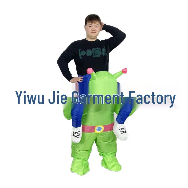 Inflatable Alien Carry-Me Costume for Halloween and Parties