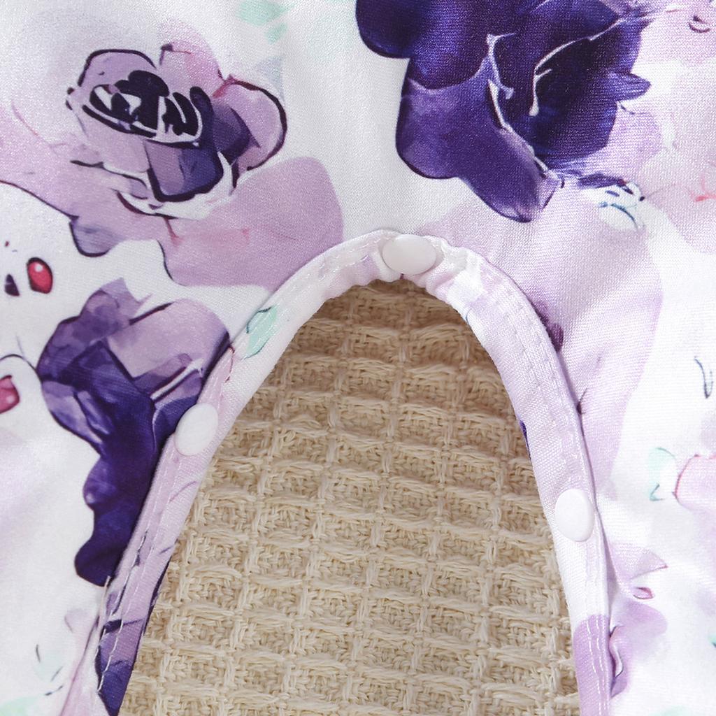 Baby Girl Floral Print Romper Long Sleeve Casual Jumpsuit