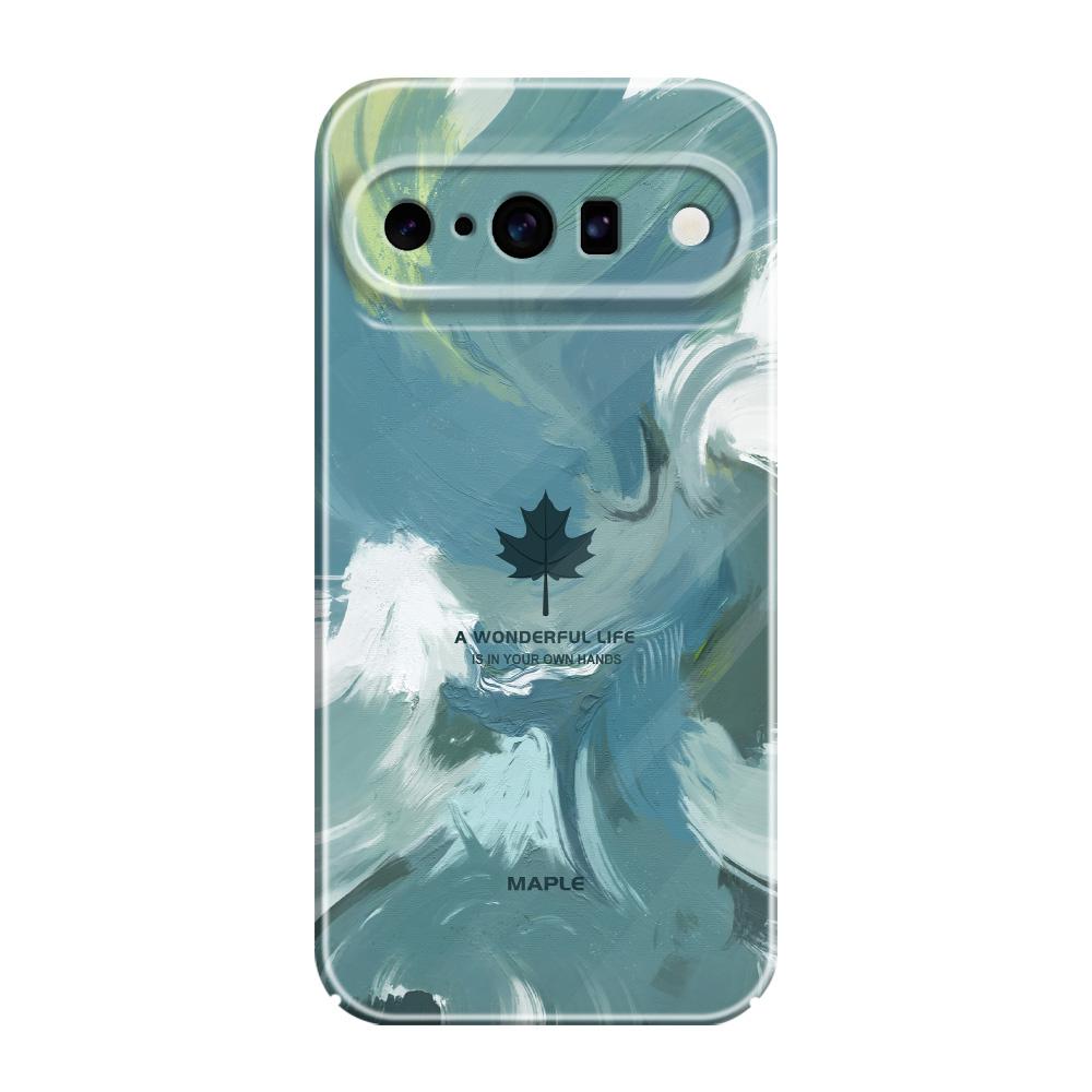 

Colorful Maple Leaf Phone Case For Google Pixel 10 9 9A 8 8A 7 7A Pro XL 5G Film Hard Cover Google Pixel 9 Pro