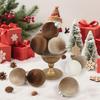 Velvet Christmas Ball Ornaments Set - 15pcs 3.15 inch Flocked Xmas Decorations Ornaments for Christmas Tree Garland Table Centerpiece Festival Decor