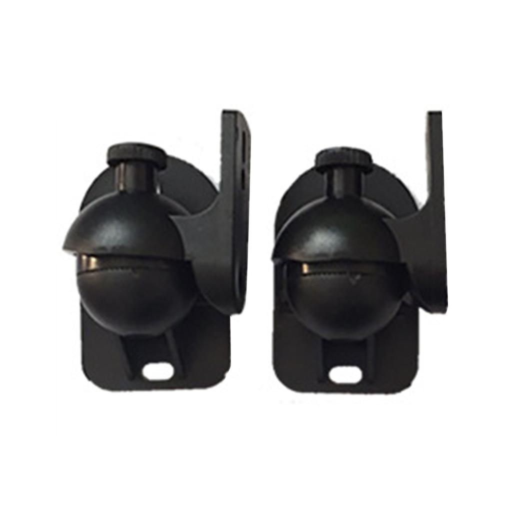 1 Pair Speaker Wall Mount Bracket ABS Plastic Holder Shelf 5KG Load Capacity for Home