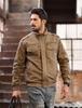 Winter Fleece Military XL [TACVASEN] Men's Jacket, Lined, Rider's Jacket, Jacket, Streetwear, Workwear, Warm, Stylish, Khaki,