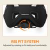 Mountain Bike Helmet Half Helmet for Cycling Road Trail with Visor Compatible MX Goggles Cool Fiber Padding Black M(54