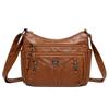 Versatile Leather Crossbody Shoulder Bag for Women - Large Capacity, Ideal for Commuting and Outings
