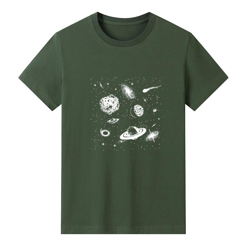 Летняя мужская футболка с круглым вырезом в стиле минимализма 2025 года с короткими рукавами, мужская и женская футболка с круглым вырезом, свободные топы большого размера, удобная футболка 3XL