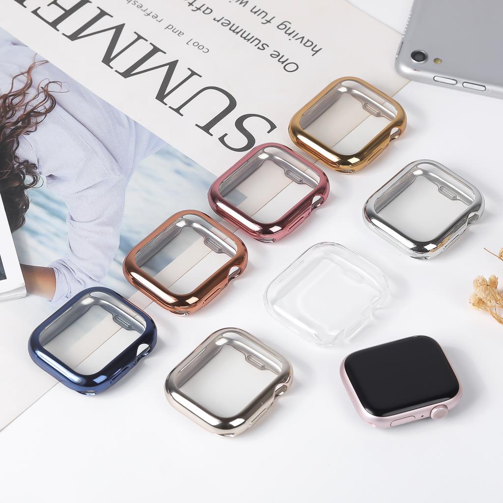 Cover For Apple Watch 10 Case 46mm 44mm 40mm 45mm 41mm 42mm 38mm screen protector silicone bumper iwatch series 3 4 5 6 se 7 8 9