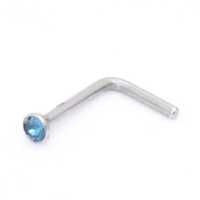 

Набор из 10 пирсингов для носа в форме L-штанги с разноцветными циркониевыми камнями