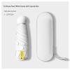 Compact Capsule Umbrella with UV Protection and Black Glue Sunshade