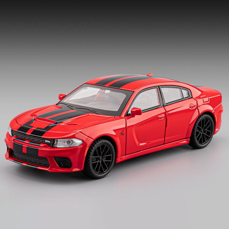 1:32 Dodge Charger SRT Super Sports Car Alloy Diecast Model Car High Simulation Home Decoration Ornaments Holiday Present Friend
