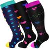 Plus Size High Elastic Compression Socks for Sports Fitness