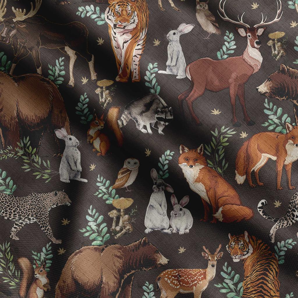 Soimoi Tierdruck, Baumwollbatist, Quiltstoff, verkaufter Massenware 42 Zoll breit, mittelschwerer Baumwollstoff, Nähzubehör,