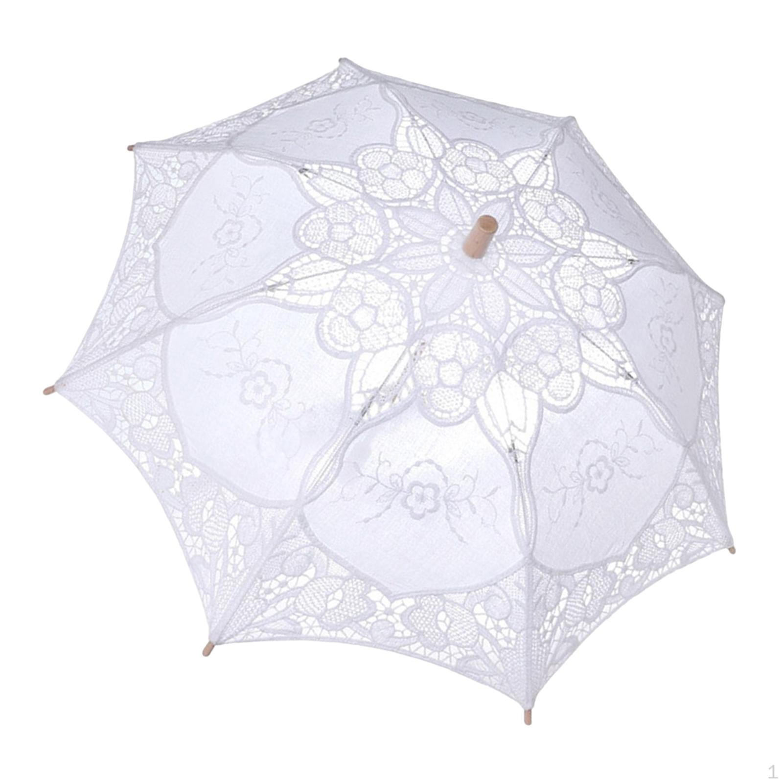 

Ornament Fashion Costume Parasol for Photography Bride Birthday 31x38cm
