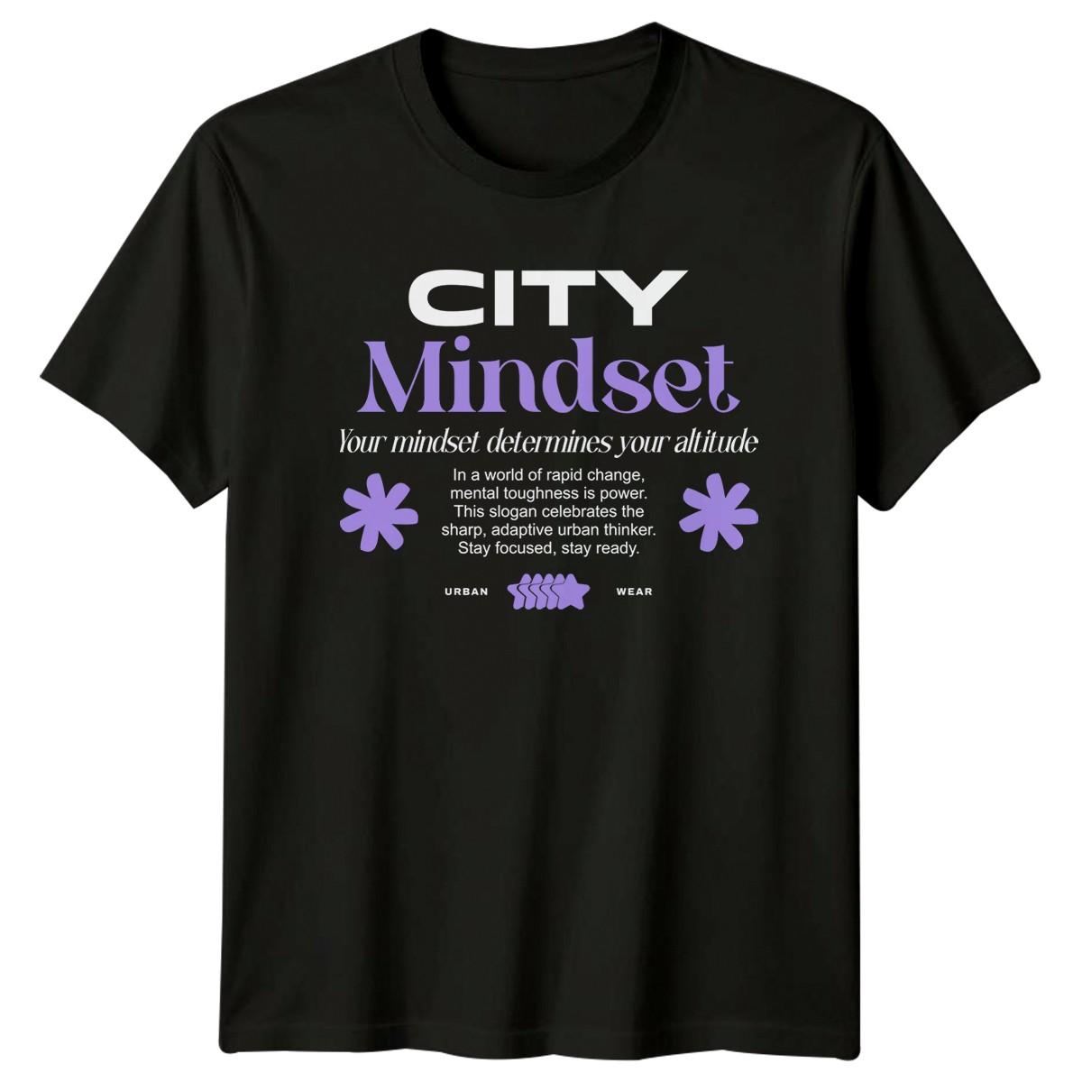 Your Mindset Determines Your Altitude T-Shirt Motivational Streetwear Birthday S