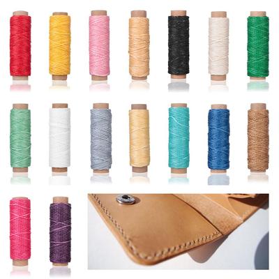 30m/Rolle 150D Flach Bastel Handnähen Nähgarn Leder Gewachste Schnur Kordel
