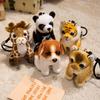 Cross-border Animal Plush Toy Pendant: Tiger, Panda, Giraffe, Leopard, Lion Doll Ornament