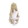 Cosplay Wig, Gold Gray, Long, Curly, Wavy, Heat-Resistant, Universal Wig with Side Bangs, Fluffy, Costume, Event, Wig Net Included