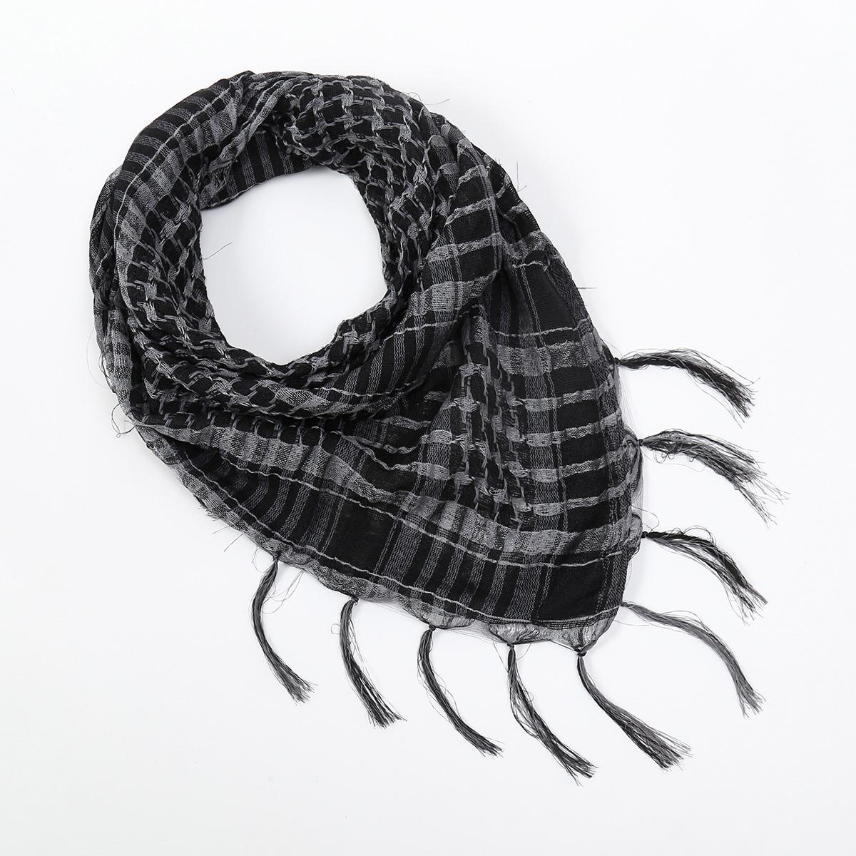 

Спортивна Вулична Арабська Бандана Військовий Тактичний Шарф Багатофункціональний Вітрозахисний Піскозахисний Теплий Гетр для Шиї Хустка 80-100cm сірий колір