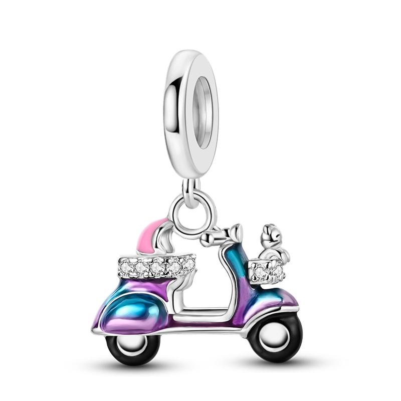 Brand New Copper Metal Off-Road Vehicle Sports Car Electric Bike Car Series Charm Bead Components Bead Components Compatible With Pan Authentic