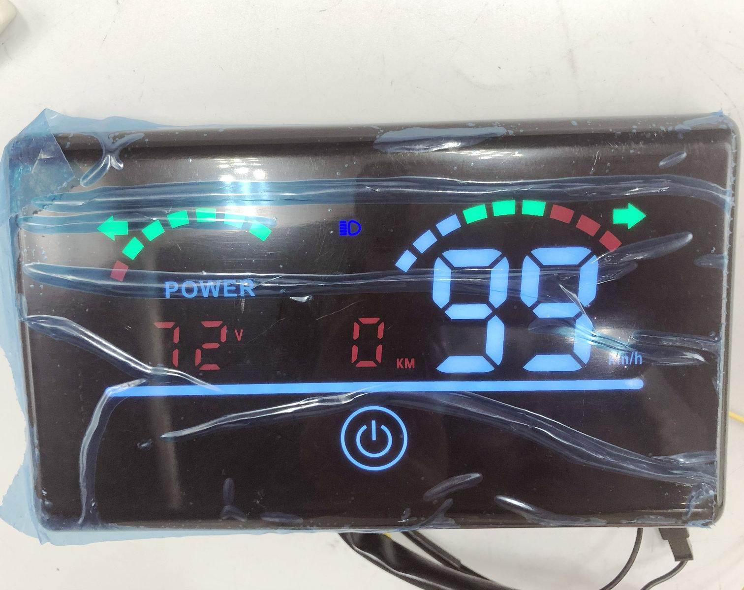 ELECTRIC SCOOTER CONVERSION PART Bicycle Instrument LCD DISPLAY 48v60v72v DASHBOARD Speed Battery Level Indicator Bike Accessory