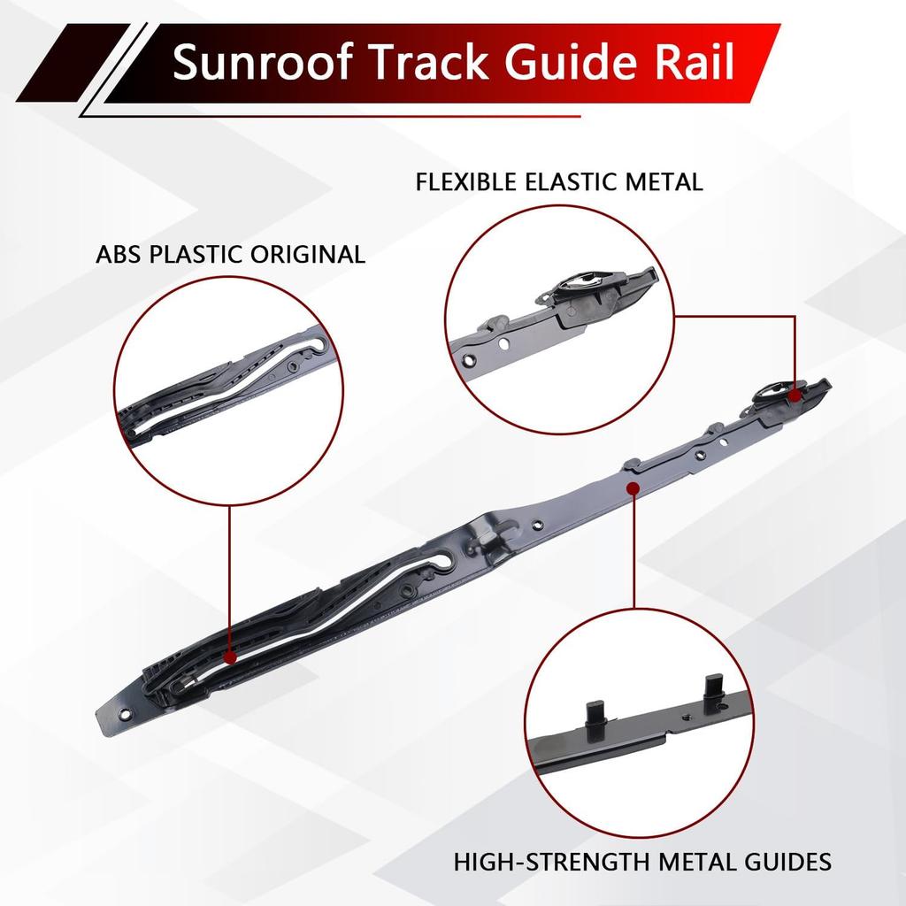 Sunroof Track Guides Rails Repair Kit for 2015- F150 & 2017- F250 F350 F450 | Compatible with FL3Z-1651071-A FL3Z-1651071-B