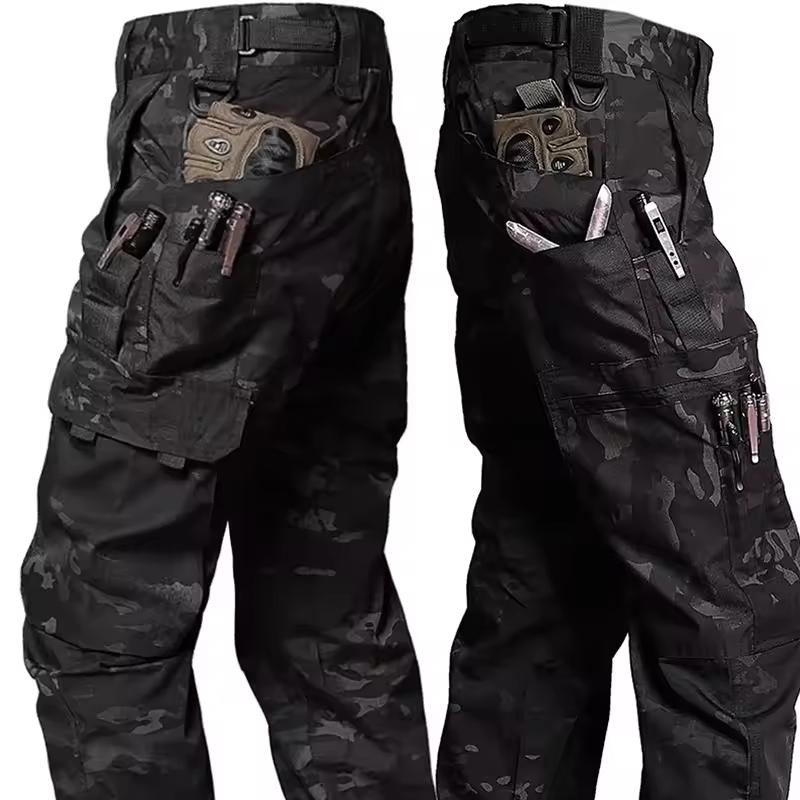 

New Tactical Work Pants Men Outdoor Cargo Trousers Multi-pocket Waterproof Pant Autumn Spring Outdoor Workwear Hiking Trousers 3XL камуфляжний