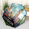 1pc London Bus Automatic Folding Umbrella Portable Collapsible Umbrella for All Seasons, 8-Rib Durable Construction, Perfect Gift 050