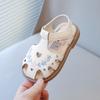 Summer Baby Boy and Girl's Sandals New Embroidered Princess Shoes with Soft Bottom and PU Insole Outdoor