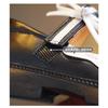 Girls Bow Wavy Edge Mary Jane Thick Sole Casual Leather Shoes