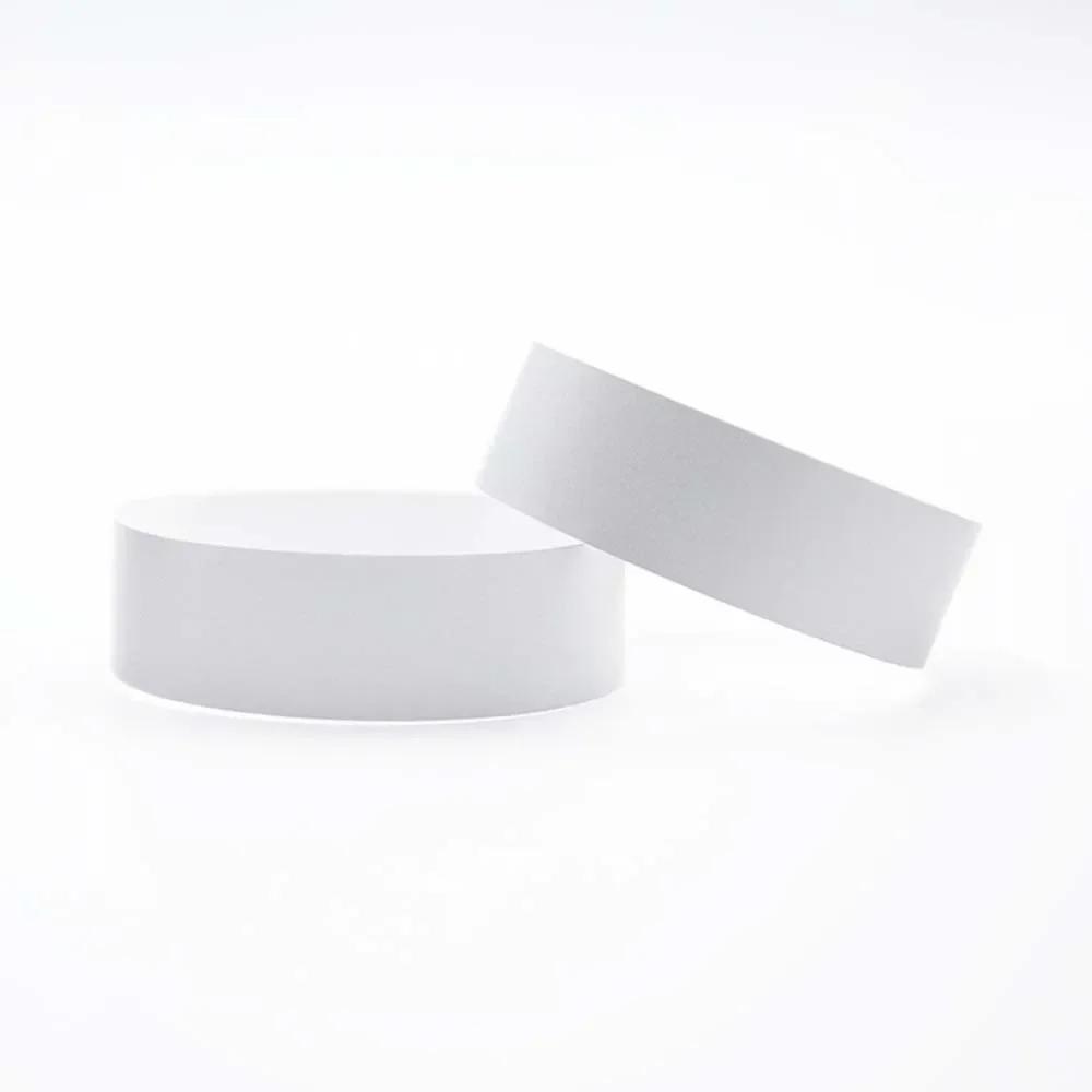 100pcs  Waterproof Paper Wristbands Bracelet Solid Color Disposable Count Identification Mark Tamper-Proof for Events Party