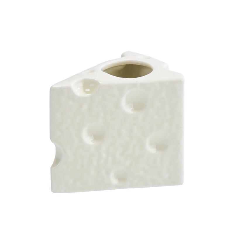 Ceramic Cheese Jar & Dessert Fork Set