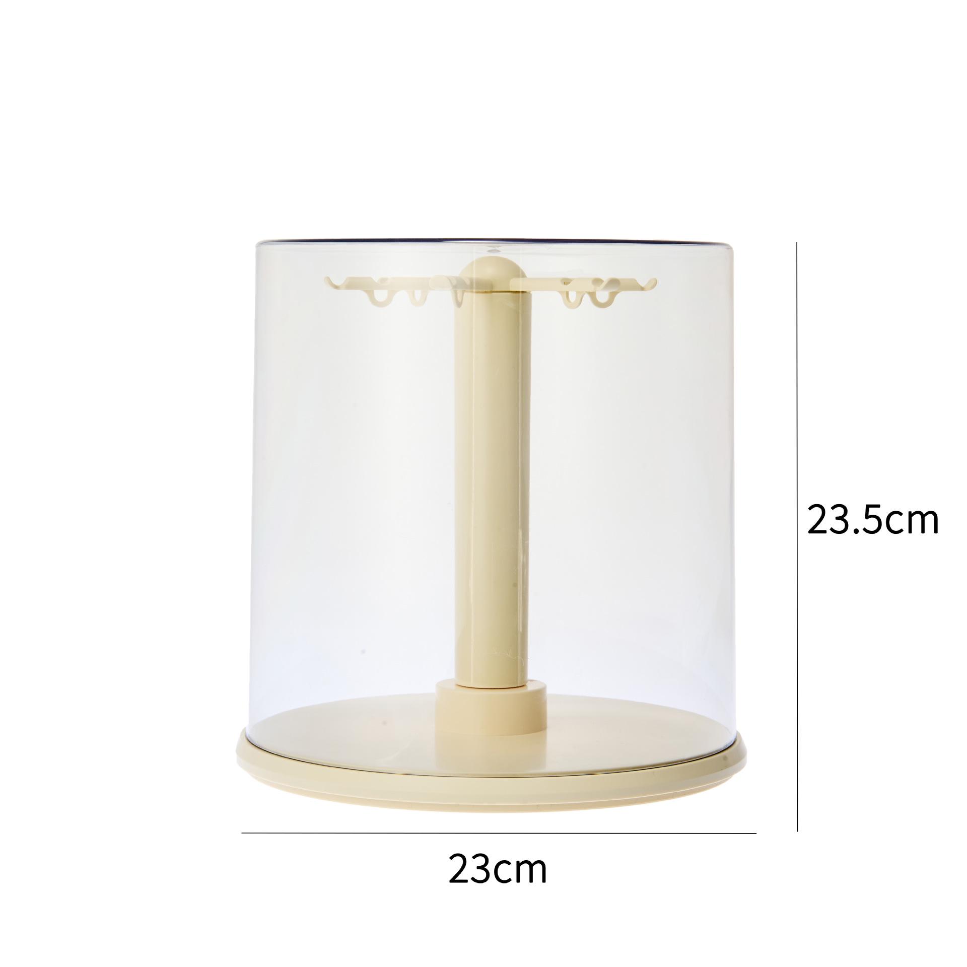

Labubu Plush Figurine Display Box - Rotating Transparent Storage Stand