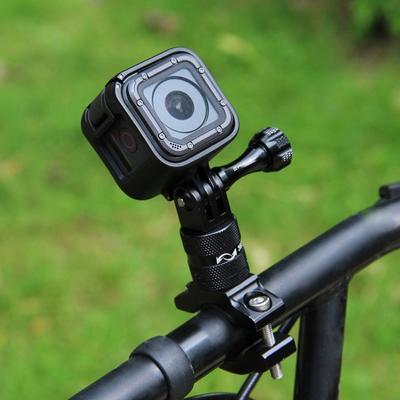 PULUZ 360 Degree Rotation Bike Aluminum Handlebar Adapter Mount with Screw for GoPro, Insta360, DJI and Other Action Cameras