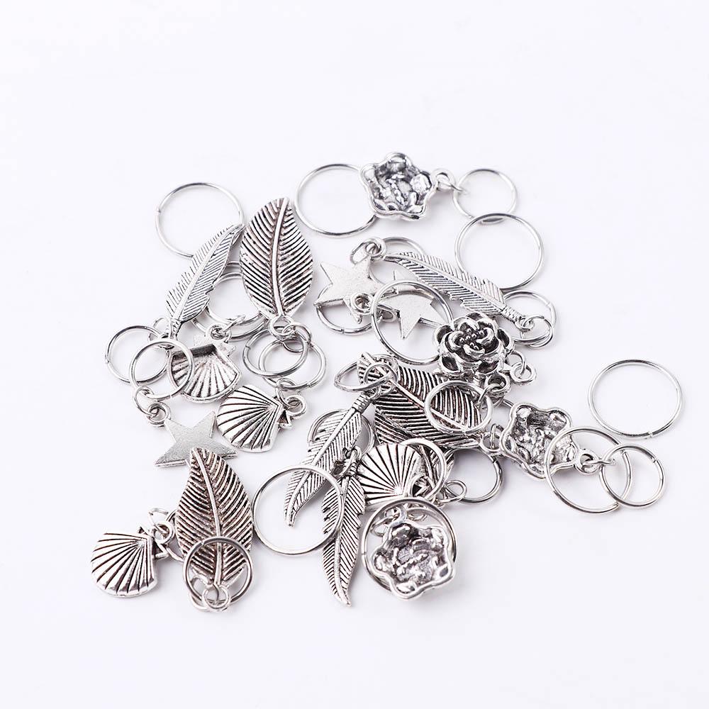 Pcs Silver Gold Jewelry Hair Rings Charms Hair Decorations Hair Braid African Dreadlocks Hair Cuffs