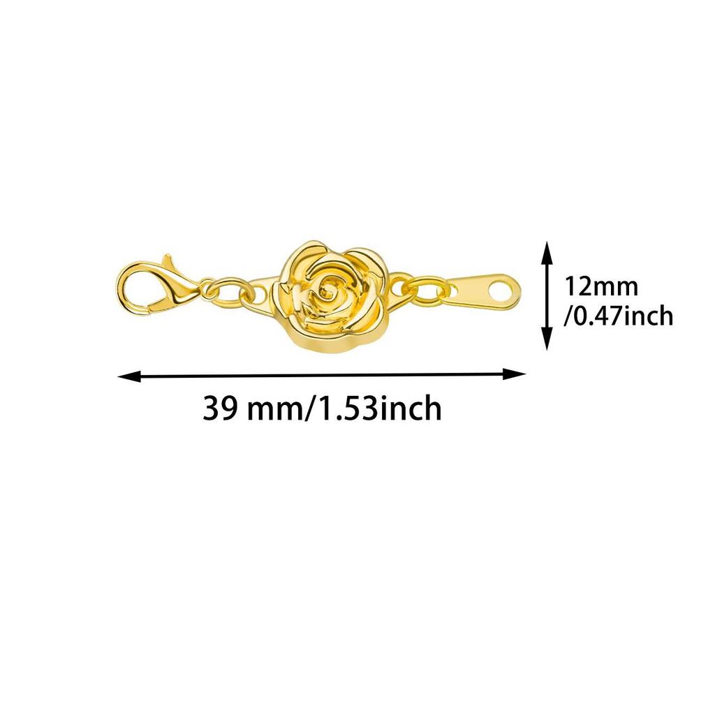 12-Piece Magnetic DIY Bracelet & Necklace Set with Heart & Round Connectors