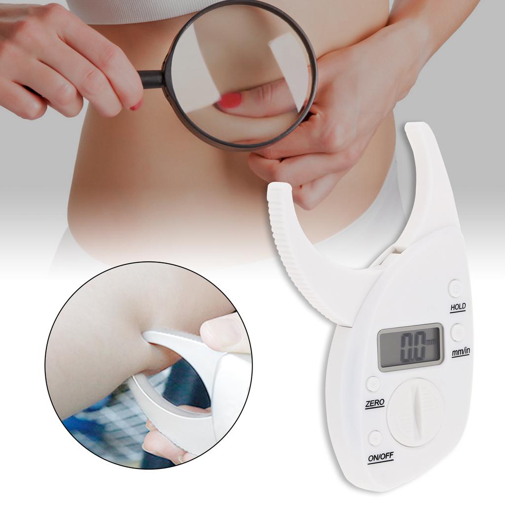 Portable Digital Body Fat Caliper Heavy Duty Professional Fitness Measurement