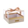 with Ribbon Hand Gift Box Transparent Bow Present Box Light Luxury Acrylic Gift Box  Christmas