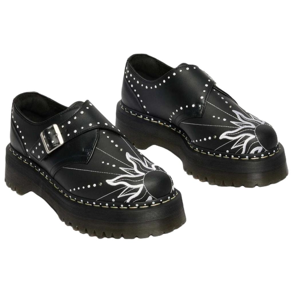 DR. Martens Monk Quad Solar Flare Leder Freizeitschuhe Unisex Schuhe Schwarz 41811001