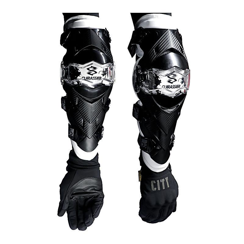 

L Мотоциклетные наколенники и локти. Набор из четырех защитных протекторов для соревнований с круглой головкой, снаряжение для езды на мотоцикле по бездорожью, спортивные протекторы. белый