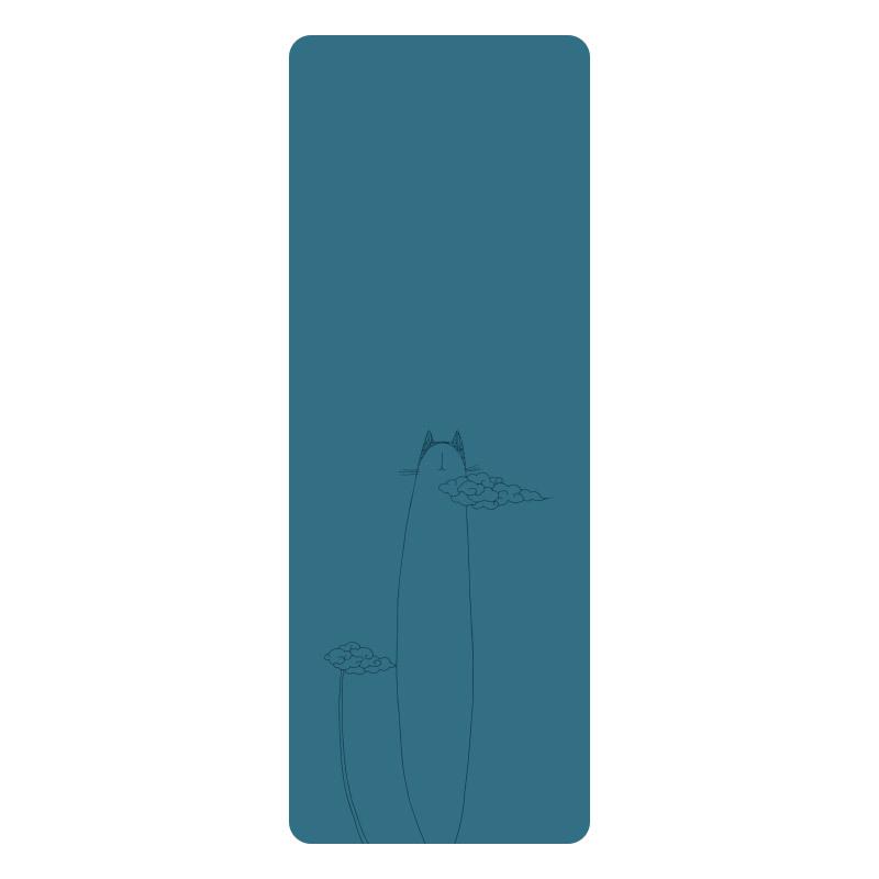 Non-slip, Sweat-absorbing, Personality Cartoon Yoga Mat - Natural Rubber, Widened & Long for Fitness and Plank Support