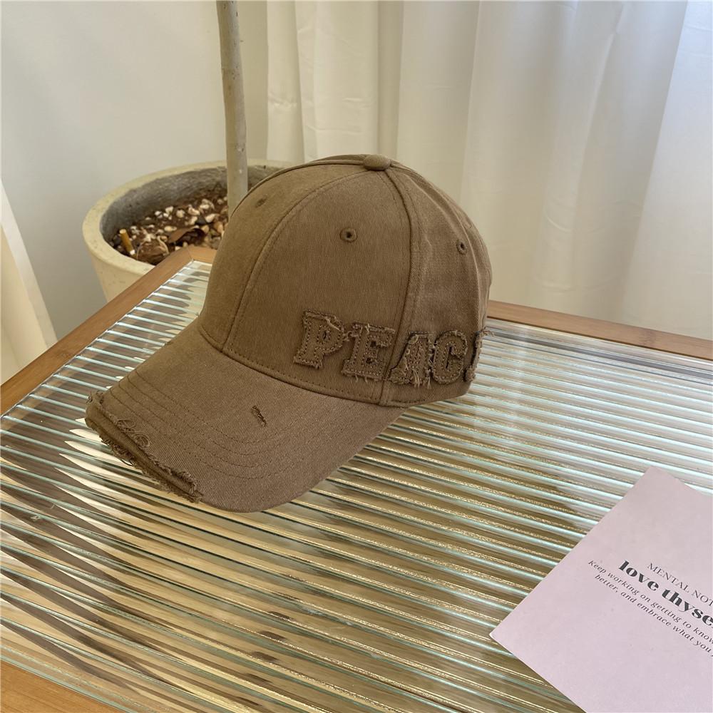Street hole baseball cap children autumn and winter tide brand couple old rest versatile face cap