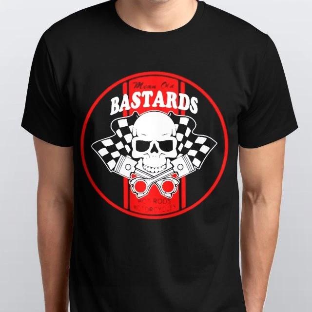 Men s and Women s T-shirts MEAN OLD BASTARDS T-SHIRT RETRO VINTAGE WHITE BLACK S,M,L,XL,2XL XXXL