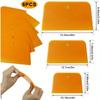 6Pcs Plastic Body Filler Spreader Kit, reusable tool set for automotive body repair, ideal for applying fillers, putties, glazes