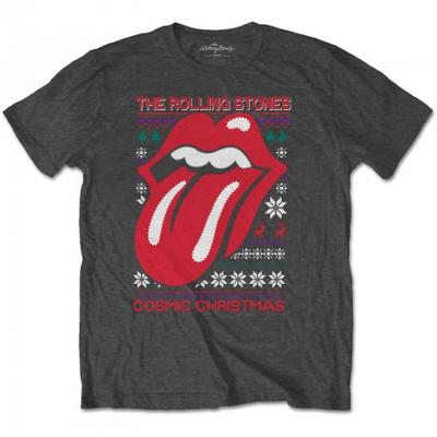 The Rolling Stones Unisex Adult Cosmic Christmas T-Shirt