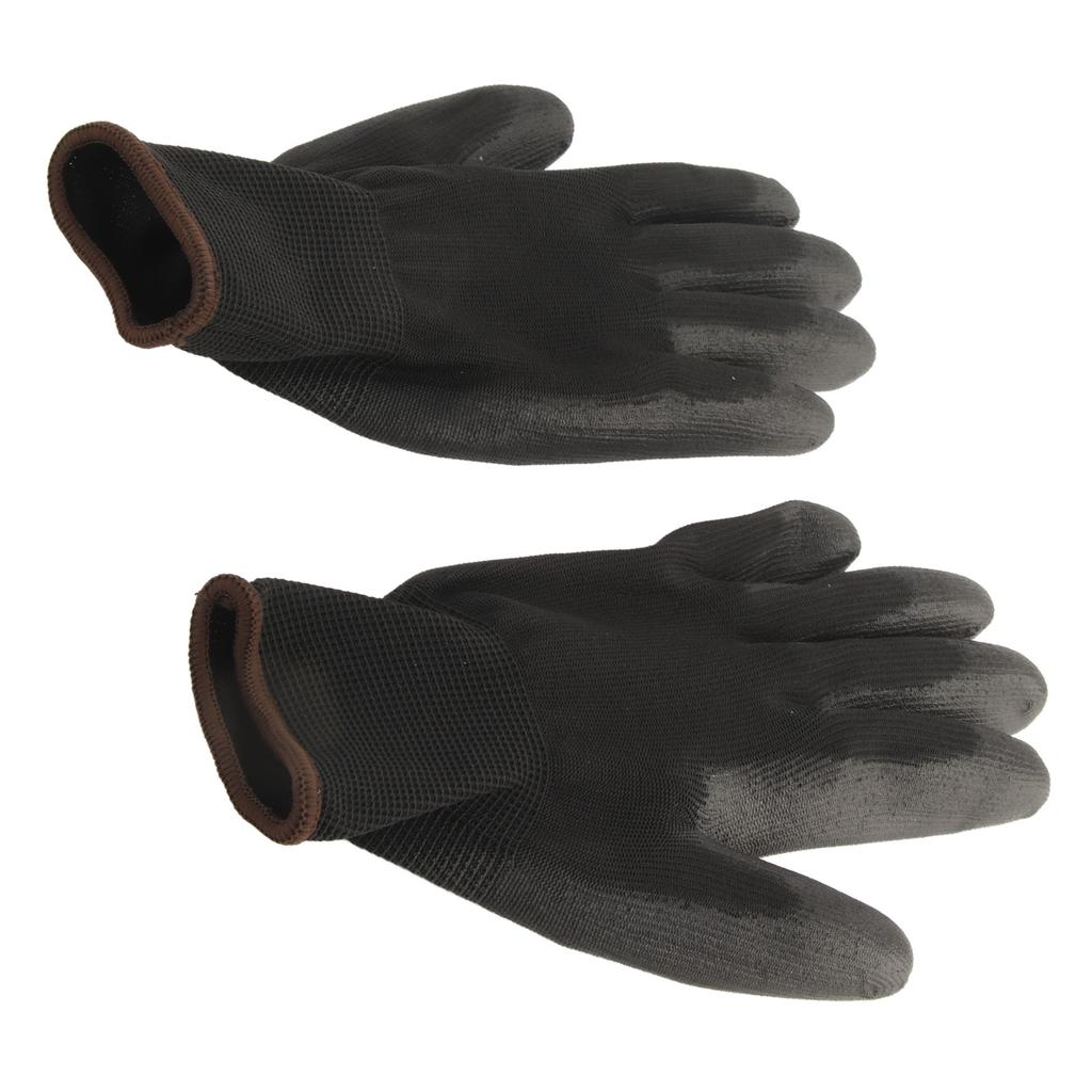 10 Pairs Work Gloves PU Coated Anti Static Safety Working Accessory Tool Set Kit 9L