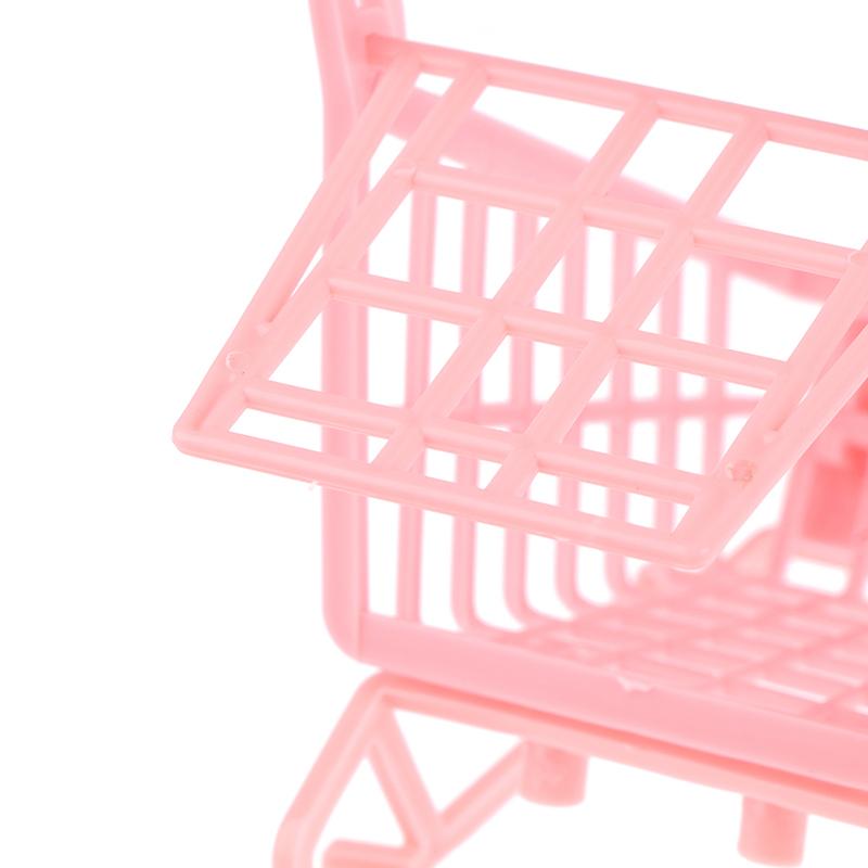 1:12 Dollhouse Miniture Shopping Cart Trolleys For Doll Toys Cake Decoration