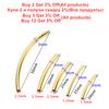 50Pcs/Lot Smooth Curved Spacer Beads Connectors Copper Tube for DIY Bracelet Necklace Jewelry Making Accessories Supplies