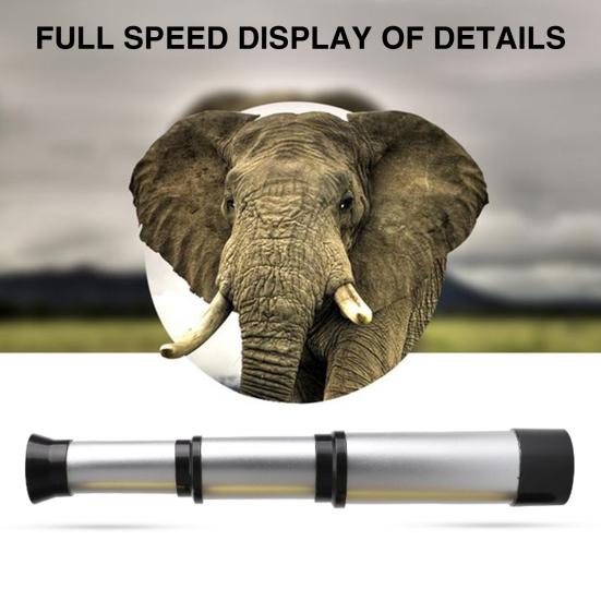 Retractable Kids Telescope Clear 35MM Objective Lens Portable Outdoor Hiking Bird Watching Concert Pirate Monocular Telescope Toy Boys Girls Gift