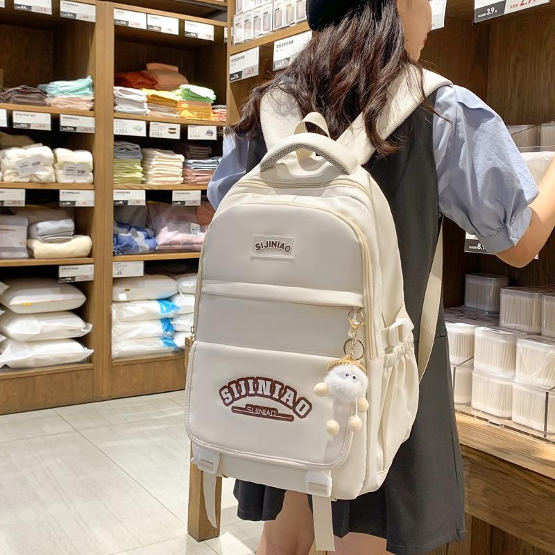 Рюкзак для школьников средней школы с цветными блоками — фото 19